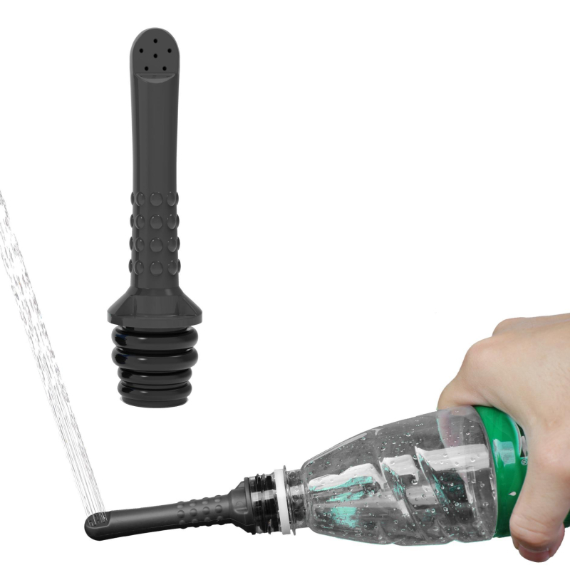 Intim higiénia irigátor, mini hordozható, AQUARINSE, PP anyag, Irrigator, használat: üres palack behelyezése, modern minimalista dizájn