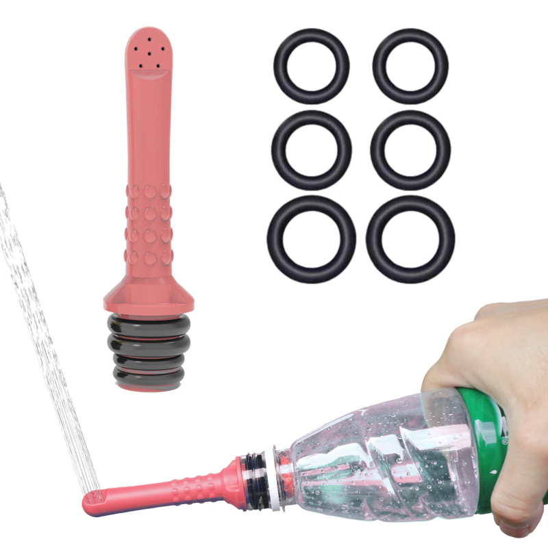 Intim higiénia irigátor, mini hordozható, AQUARINSE, PP anyag, Irrigator, használat: üres palack behelyezése, modern minimalista dizájn