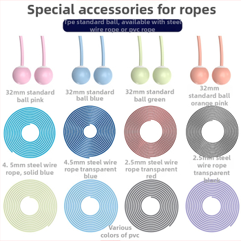 Accesorii pentru săritură cu coarda, frânghie din silicon/PVC, 3 m frânghie de rezervă pentru echipament de fitness