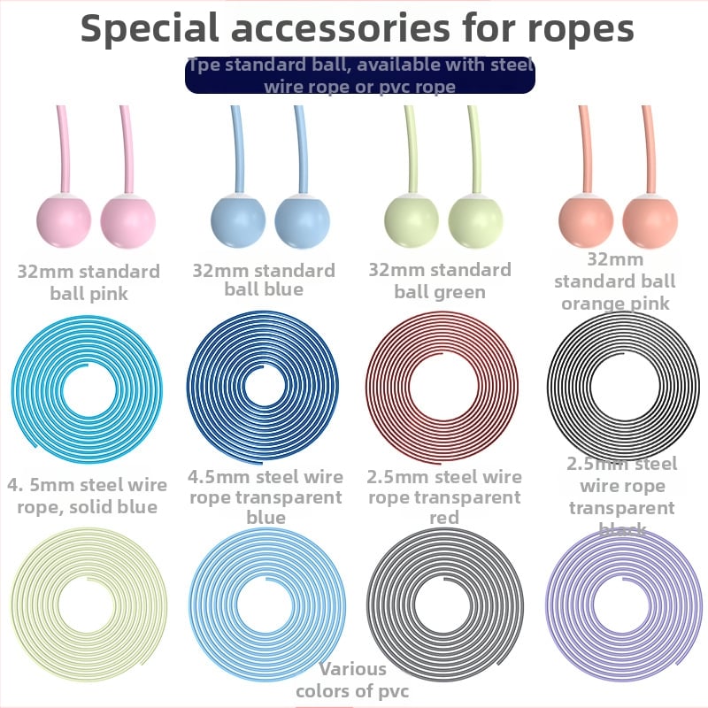 Accesorii pentru săritură cu coarda, frânghie din silicon/PVC, 3 m frânghie de rezervă pentru echipament de fitness