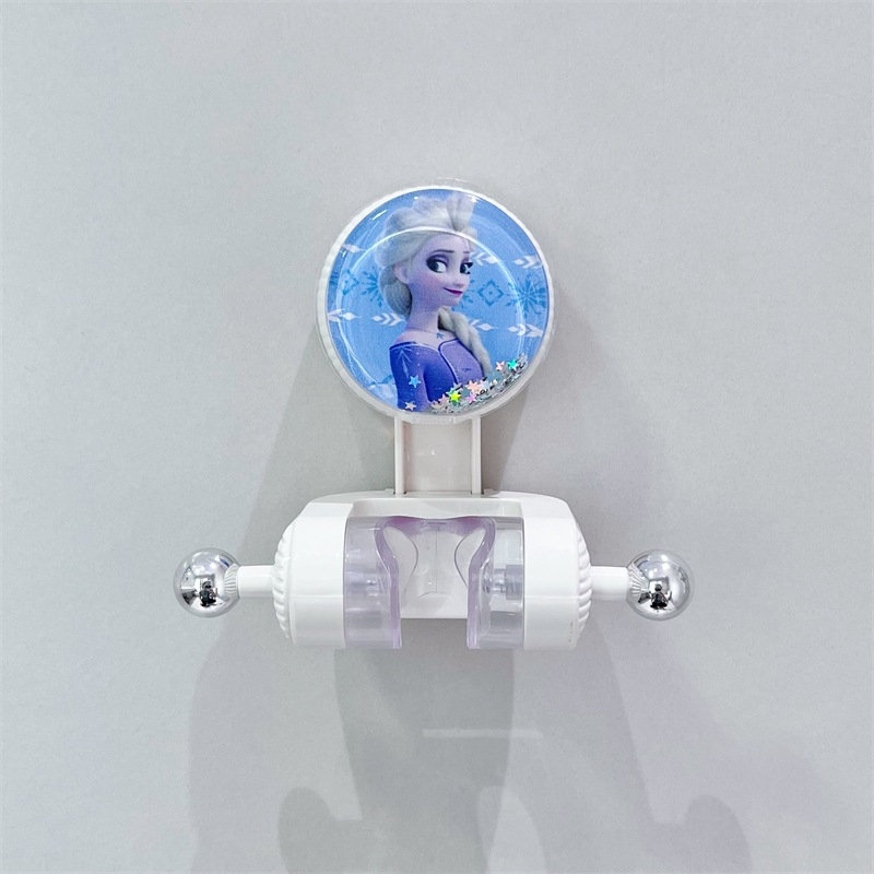 Gyerekeknek készült zuhanytartó szívófejes kivitel, mozgatható konzol, fúrás nélküli telepítés, strapabíró fürdőszobai rögzítés, virágos dizájn