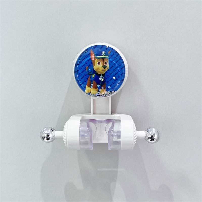 Gyerekeknek készült zuhanytartó szívófejes kivitel, mozgatható konzol, fúrás nélküli telepítés, strapabíró fürdőszobai rögzítés, virágos dizájn