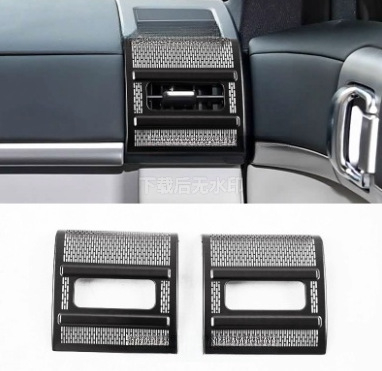 Belső porvédő fedél a hangszórógyűrűhöz és a központi szellőzőhöz, modell Equation Leopard Titanium 7, rozsdamentes acél