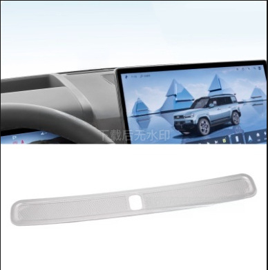 Belső porvédő fedél a hangszórógyűrűhöz és a központi szellőzőhöz, modell Equation Leopard Titanium 7, rozsdamentes acél