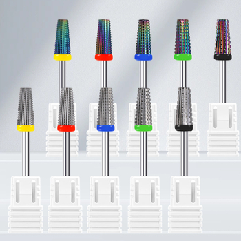 Κεφαλή λείανσης νυχιών από βολφράμιο χάλυβα – πέντε σε ένα για προεπεξεργασία, 8 g καθαρό βάρος, αφαίρεση νεκρού δέρματος και gel νυχιών