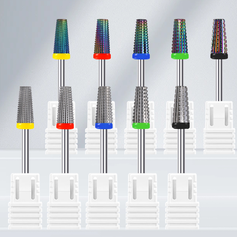 Κεφαλή λείανσης νυχιών από βολφράμιο χάλυβα – πέντε σε ένα για προεπεξεργασία, 8 g καθαρό βάρος, αφαίρεση νεκρού δέρματος και gel νυχιών