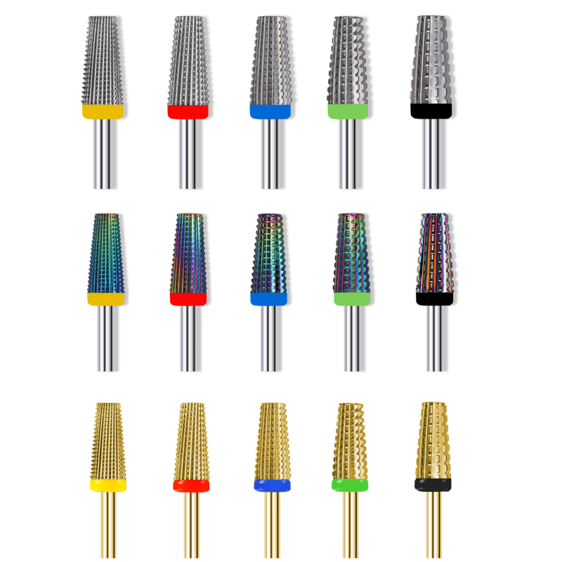 Κεφαλή λείανσης νυχιών από βολφράμιο χάλυβα – πέντε σε ένα για προεπεξεργασία, 8 g καθαρό βάρος, αφαίρεση νεκρού δέρματος και gel νυχιών