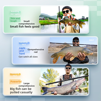 Handing No.1 5. generációs horgászbot kárászhoz, karbon nyéllel, L/M/H markolattal