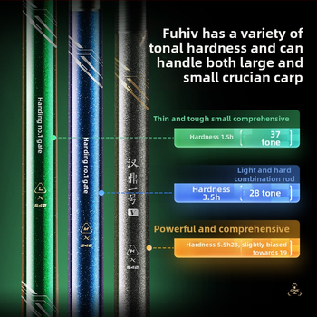 Handing No.1 5. generációs horgászbot kárászhoz, karbon nyéllel, L/M/H markolattal