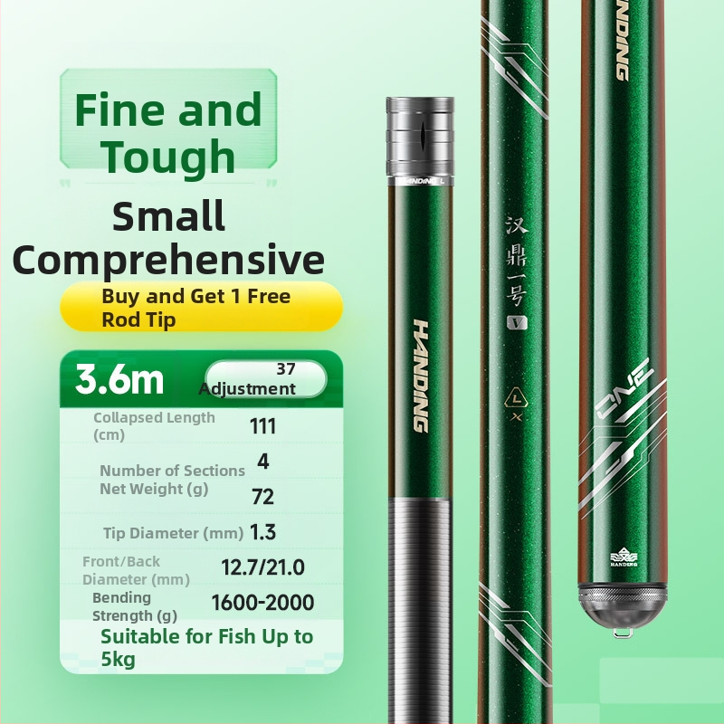 Handing No.1 5. generációs horgászbot kárászhoz, karbon nyéllel, L/M/H markolattal