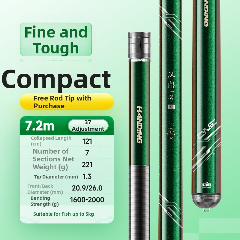 Handing No.1 5. generációs horgászbot kárászhoz, karbon nyéllel, L/M/H markolattal