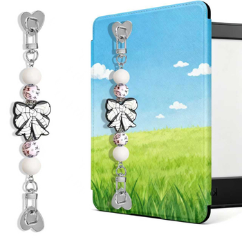 Pandantiv pentru telefon cu funda perlată - plastic/rășină, fabricat parțial manual, Primăvara 2025, model 15431009