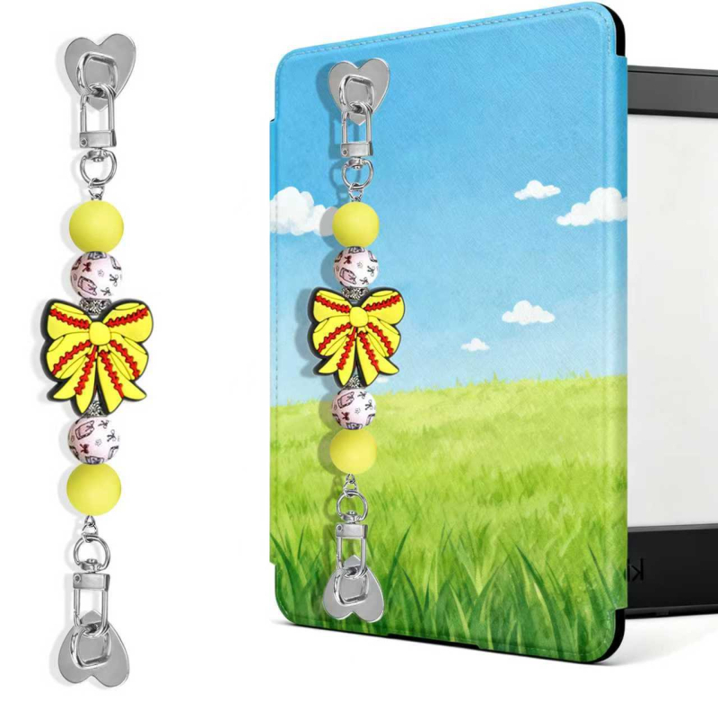 Pandantiv pentru telefon cu funda perlată - plastic/rășină, fabricat parțial manual, Primăvara 2025, model 15431009