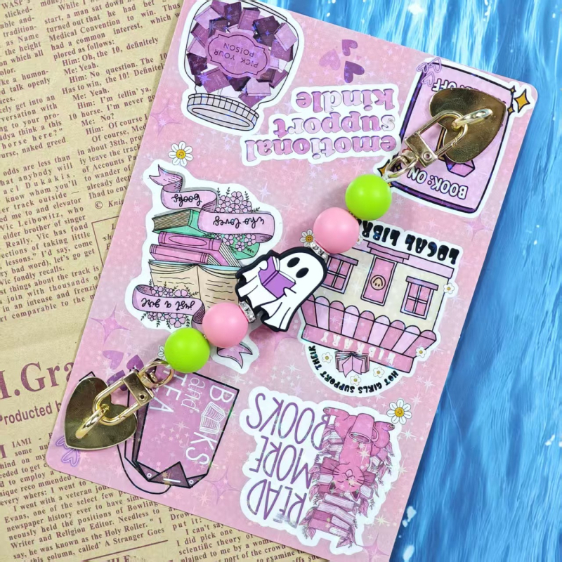 Pandantiv pentru telefon cu funda perlată - plastic/rășină, fabricat parțial manual, Primăvara 2025, model 15431009