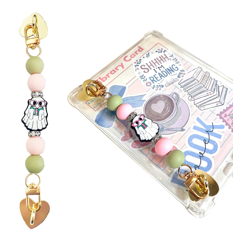 Pandantiv pentru telefon cu funda perlată - plastic/rășină, fabricat parțial manual, Primăvara 2025, model 15431009