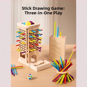 Drvena obrazovna društvena igra za djecu od 4 do 6 godina, interaktivna roditeljsko-dječja igra, razvoj koordinacije ruka-oko — Xinchen