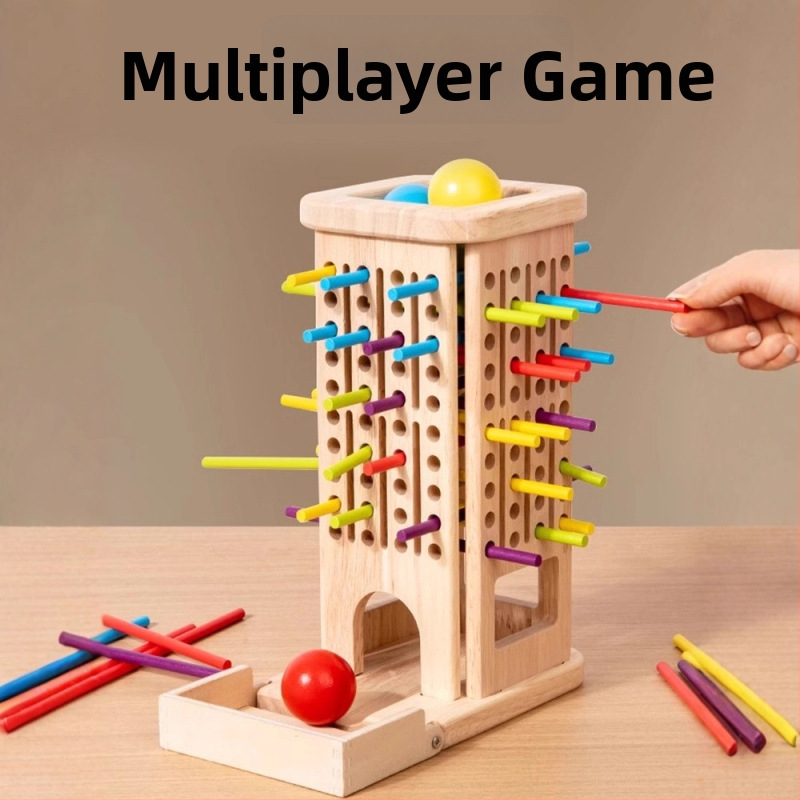 Drvena obrazovna društvena igra za djecu od 4 do 6 godina, interaktivna roditeljsko-dječja igra, razvoj koordinacije ruka-oko — Xinchen