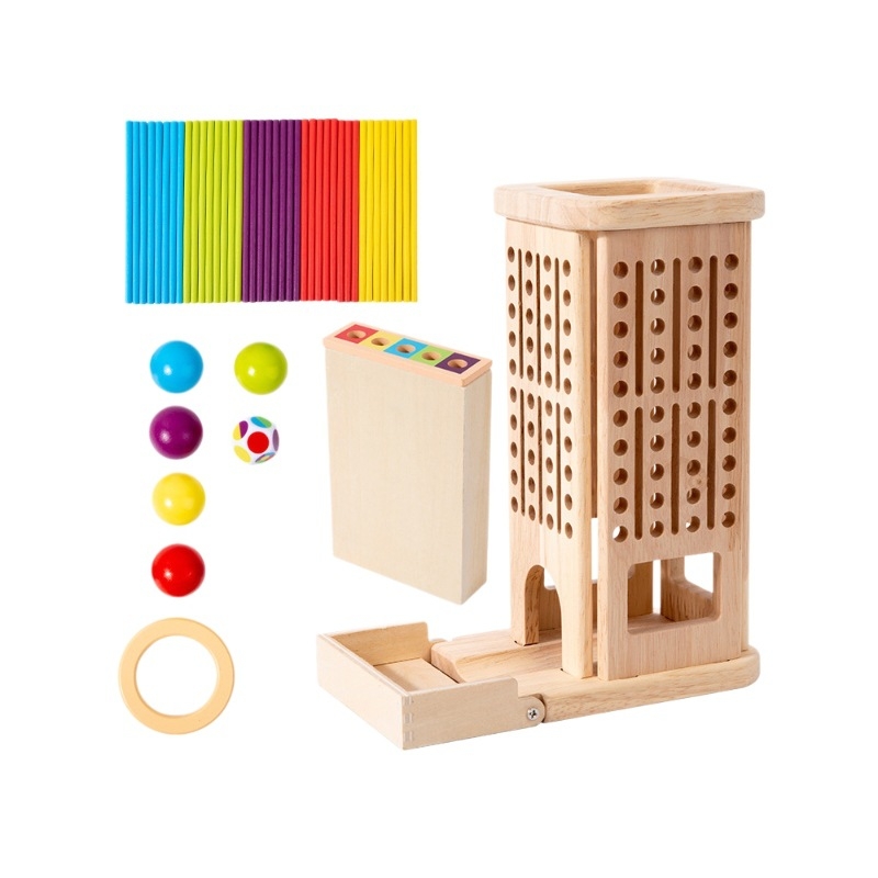 Drvena obrazovna društvena igra za djecu od 4 do 6 godina, interaktivna roditeljsko-dječja igra, razvoj koordinacije ruka-oko — Xinchen