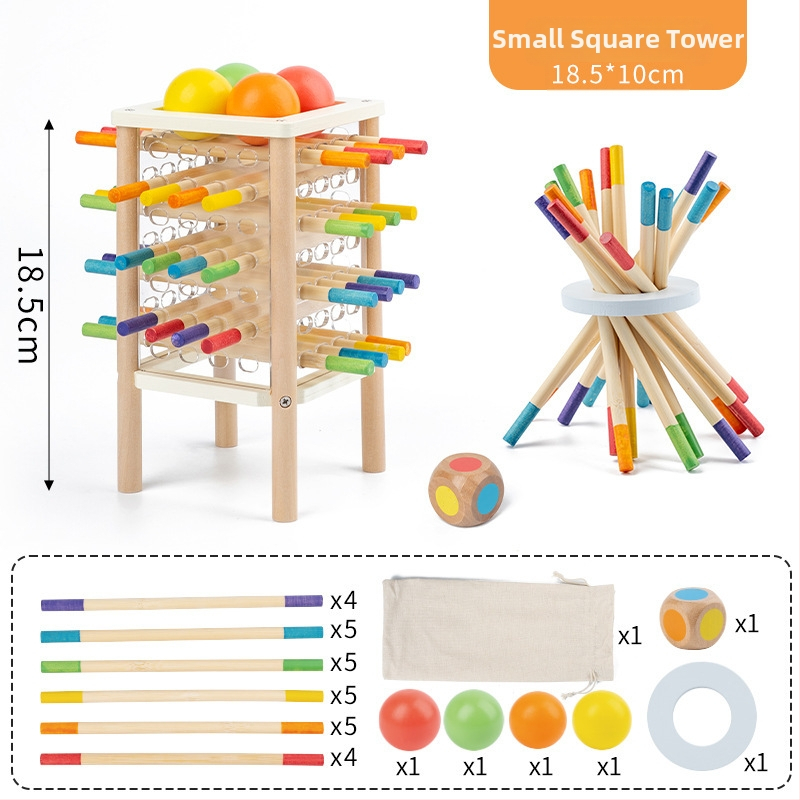 Drvena obrazovna društvena igra za djecu od 4 do 6 godina, interaktivna roditeljsko-dječja igra, razvoj koordinacije ruka-oko — Xinchen