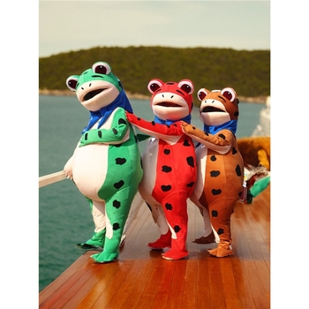 Надуваем костюм жаба кукла за изпълнения — аниме косплей, акрилна материя, 95%+ съдържание, мъжки, лято 2022