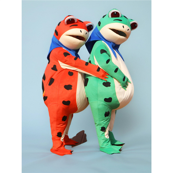 Надуваем костюм жаба кукла за изпълнения — аниме косплей, акрилна материя, 95%+ съдържание, мъжки, лято 2022