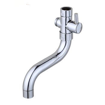 Kuhinjski tuš slavina s troputnim dijeliteljem, spoj 1 na 2, 6° rotirajuće vodovodne cijevi, cijeli bakreni jezgreni ventil, elektroplakirani završni premaz