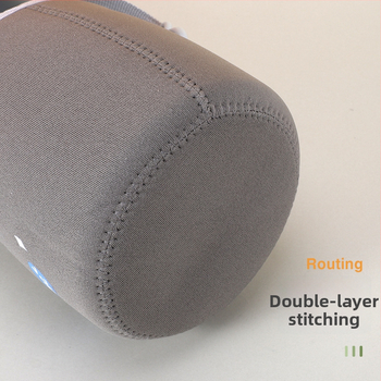 Obal na pohár s karikatúrnym dizajnom a diagonálnym popruhom, textilný materiál, tlač loga, možnosť prispôsobenia, Gold wheel prémiová kvalita, balenie 7x18x29 cm