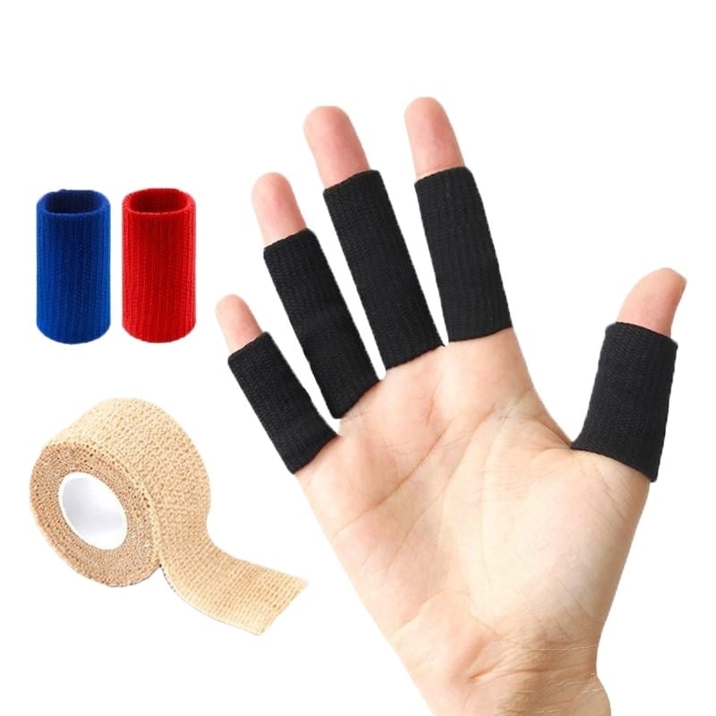 Protector deget baschet – autoadeziv, compresie anti-entorsare, susținere a articulației degetului, adulți, fibră poliester