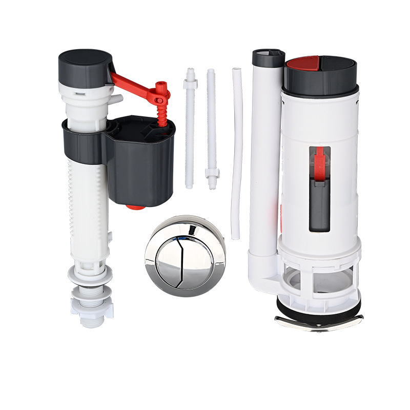 Ventil de intrare-ieșire a rezervorului de toaletă, universal, din plastic, instalare manuală, accesorii sanitare, stil minimalist modern.