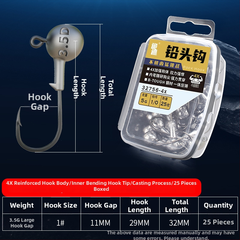 Aohu kuka s olovnom glavom broj 1, 50 kom, ribolov na jezeru