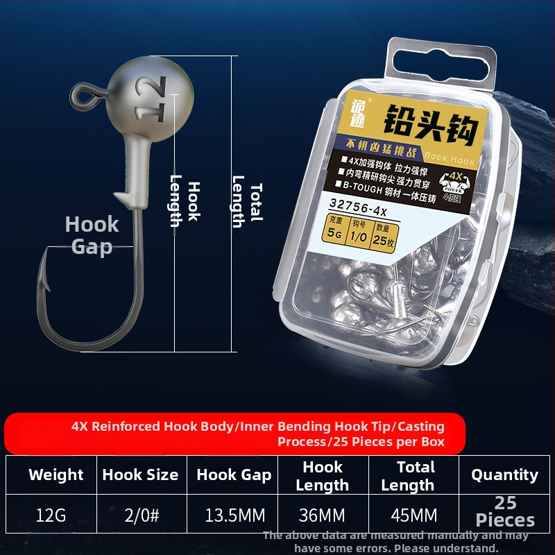 Aohu kuka s olovnom glavom broj 1, 50 kom, ribolov na jezeru