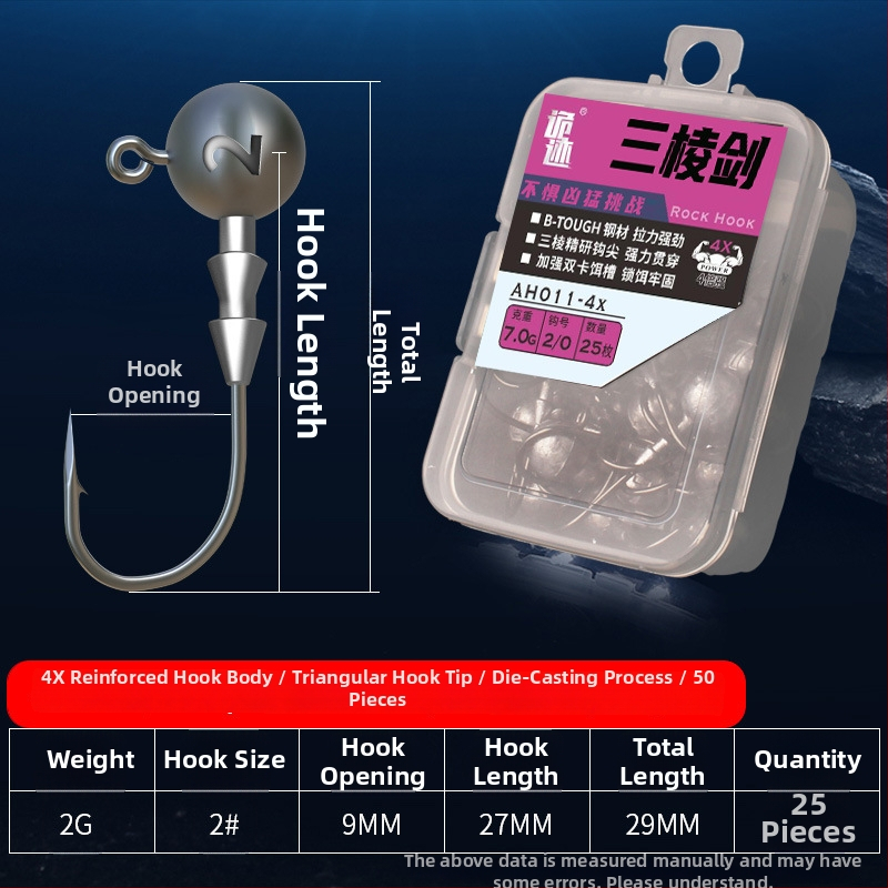 Aohu kuka s olovnom glavom broj 1, 50 kom, ribolov na jezeru