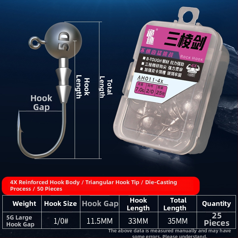Aohu kuka s olovnom glavom broj 1, 50 kom, ribolov na jezeru