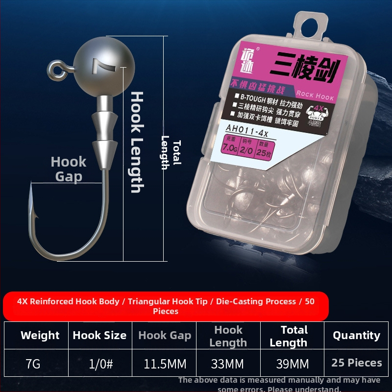 Aohu kuka s olovnom glavom broj 1, 50 kom, ribolov na jezeru