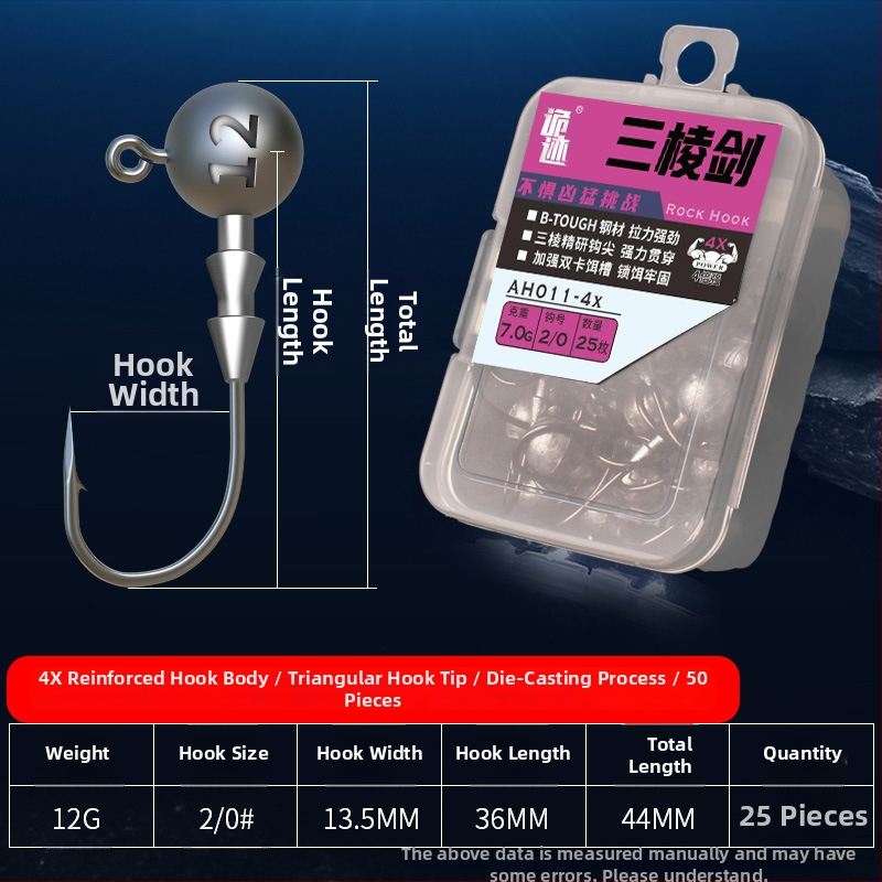 Aohu kuka s olovnom glavom broj 1, 50 kom, ribolov na jezeru