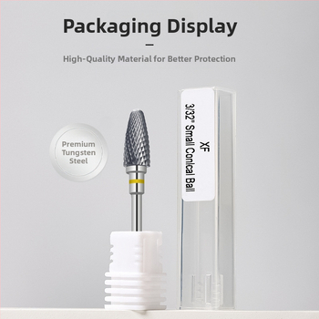 Κεφαλή λείανσης επιφάνειας νυχιών από βολφράμιο ατσάλι; για προετοιμασία και αφαίρεση gel polish; κατασκευή από ανοξείδωτο χάλυβα και βολφράμιο ατσάλι