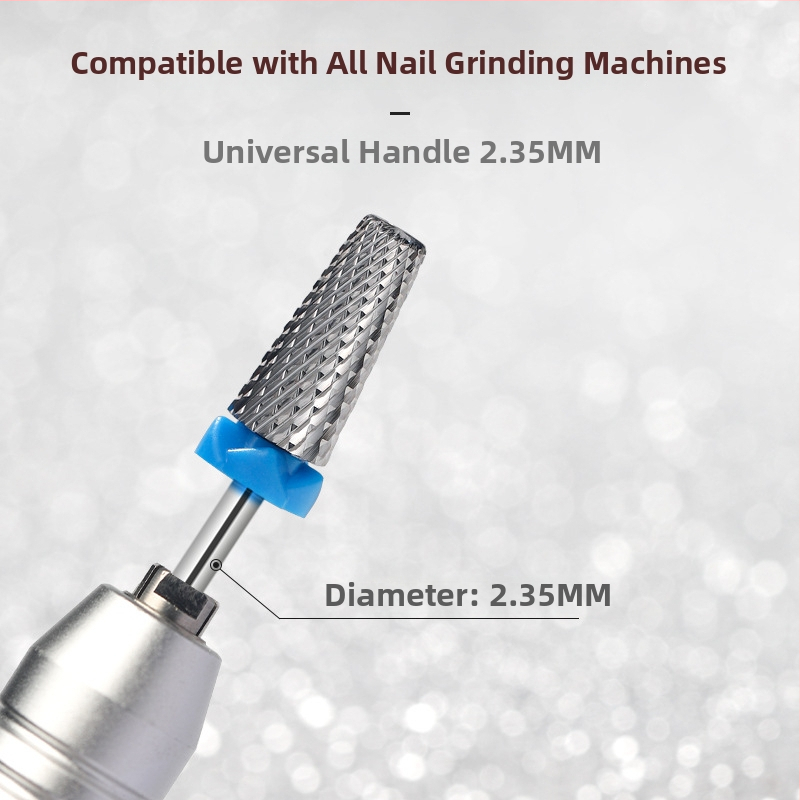 Κεφαλή λείανσης επιφάνειας νυχιών από βολφράμιο ατσάλι; για προετοιμασία και αφαίρεση gel polish; κατασκευή από ανοξείδωτο χάλυβα και βολφράμιο ατσάλι