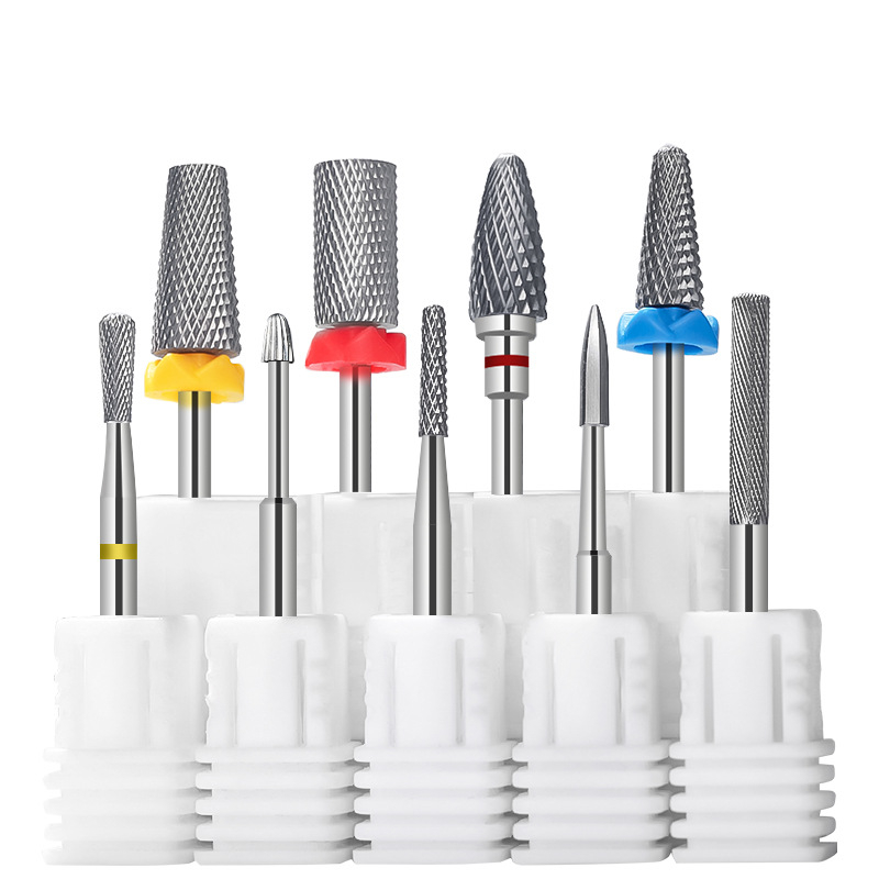 Κεφαλή λείανσης επιφάνειας νυχιών από βολφράμιο ατσάλι; για προετοιμασία και αφαίρεση gel polish; κατασκευή από ανοξείδωτο χάλυβα και βολφράμιο ατσάλι