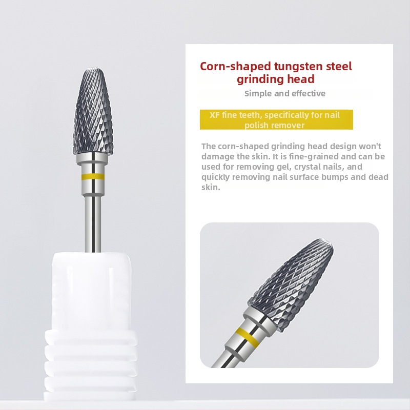 Κεφαλή λείανσης επιφάνειας νυχιών από βολφράμιο ατσάλι; για προετοιμασία και αφαίρεση gel polish; κατασκευή από ανοξείδωτο χάλυβα και βολφράμιο ατσάλι
