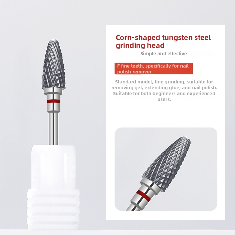 Κεφαλή λείανσης επιφάνειας νυχιών από βολφράμιο ατσάλι; για προετοιμασία και αφαίρεση gel polish; κατασκευή από ανοξείδωτο χάλυβα και βολφράμιο ατσάλι