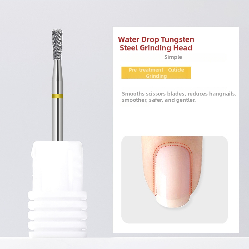 Κεφαλή λείανσης επιφάνειας νυχιών από βολφράμιο ατσάλι; για προετοιμασία και αφαίρεση gel polish; κατασκευή από ανοξείδωτο χάλυβα και βολφράμιο ατσάλι