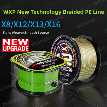 BKUMAN Hlavná rybárska línia, PE vlasec, nosnosť 3–33 kg, 100 kusov v krabici