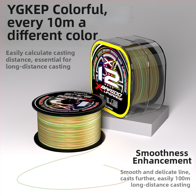 BKUMAN Hlavná rybárska línia, PE vlasec, nosnosť 3–33 kg, 100 kusov v krabici