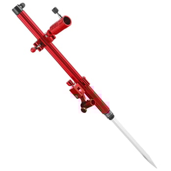 Huiyu Barn Hordozható horgász eszköz alumínium ötvözetből, etetőtálcával és földbe szúrható botállvánnyal