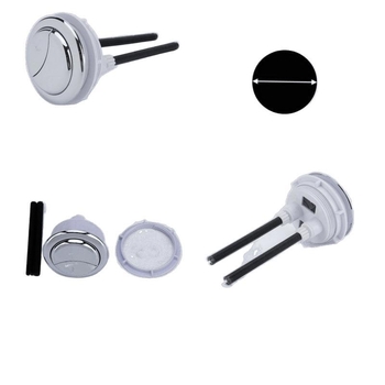 Buton dublu pentru toaletă, rezervor rotund clasic, piesă universală de înlocuire, instalare disponibilă, stil nou chinezesc