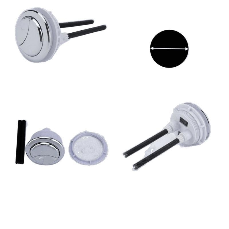 Buton dublu pentru toaletă, rezervor rotund clasic, piesă universală de înlocuire, instalare disponibilă, stil nou chinezesc