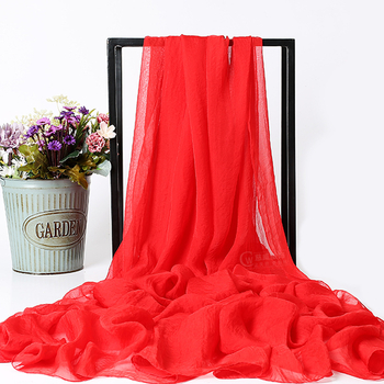 Ljetni šal od šifona od umjetnoga svile, warp-knit tkanina, zaštita od sunca i prašine