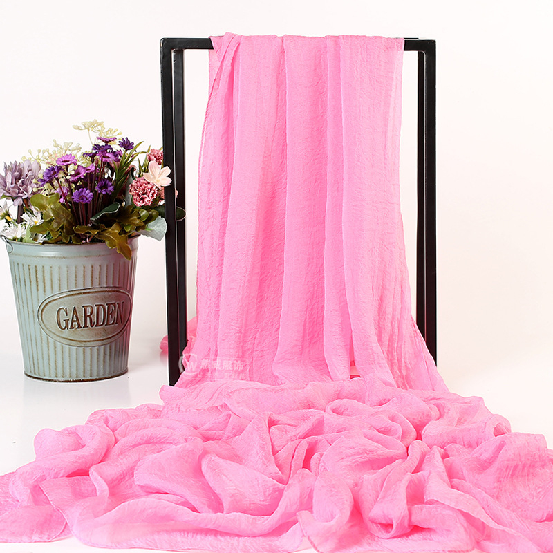 Ljetni šal od šifona od umjetnoga svile, warp-knit tkanina, zaštita od sunca i prašine