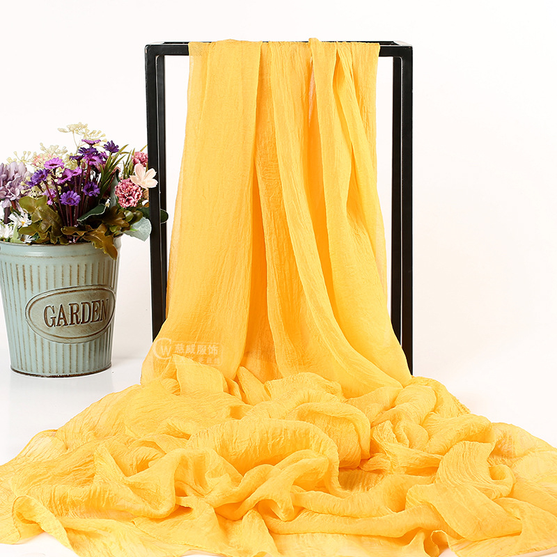 Ljetni šal od šifona od umjetnoga svile, warp-knit tkanina, zaštita od sunca i prašine