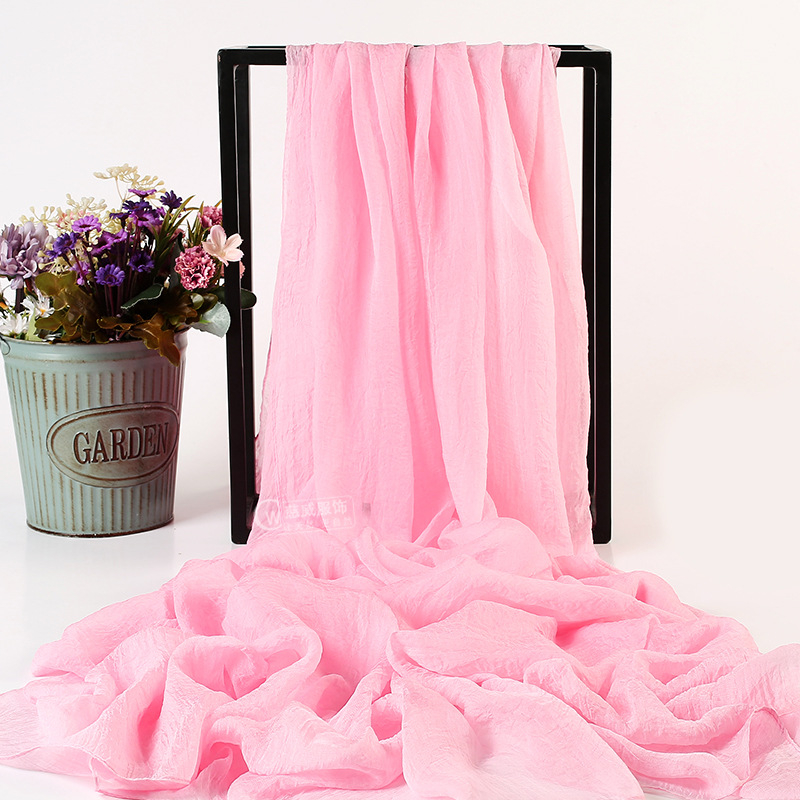 Ljetni šal od šifona od umjetnoga svile, warp-knit tkanina, zaštita od sunca i prašine